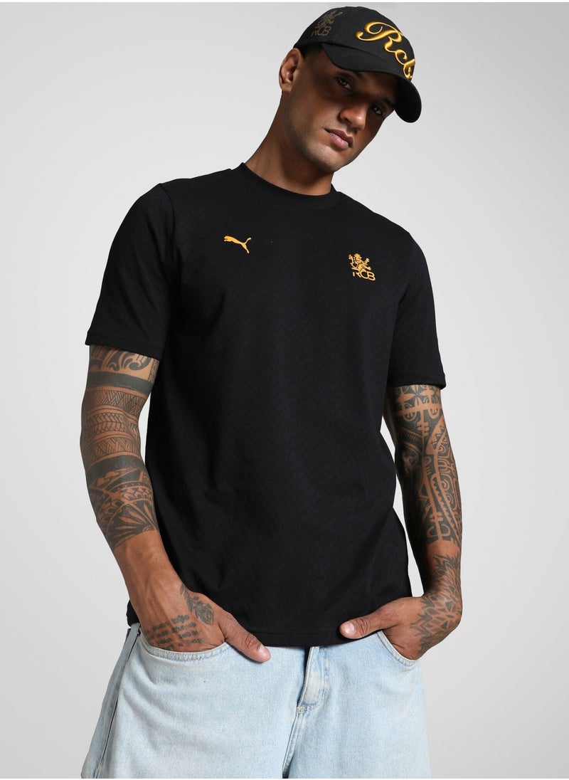 RCB Mens Black Classic T-shirt