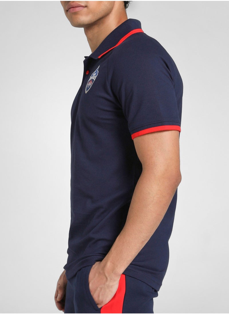 Delhi Capital Mens Blue Polo Shirt