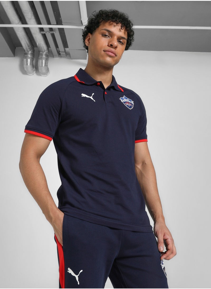 Delhi Capital Mens Blue Polo Shirt