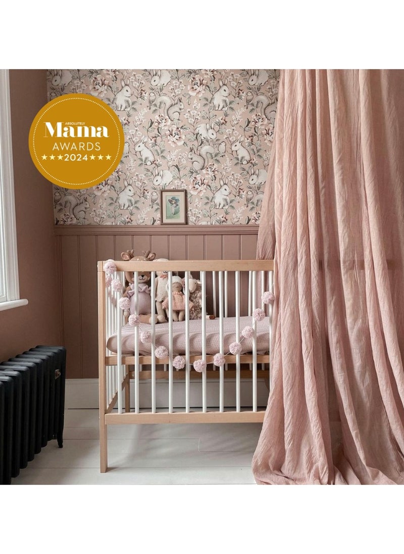 Mokee 2 in 1 Convertible Midi Cot bed - White Beech (140x70)