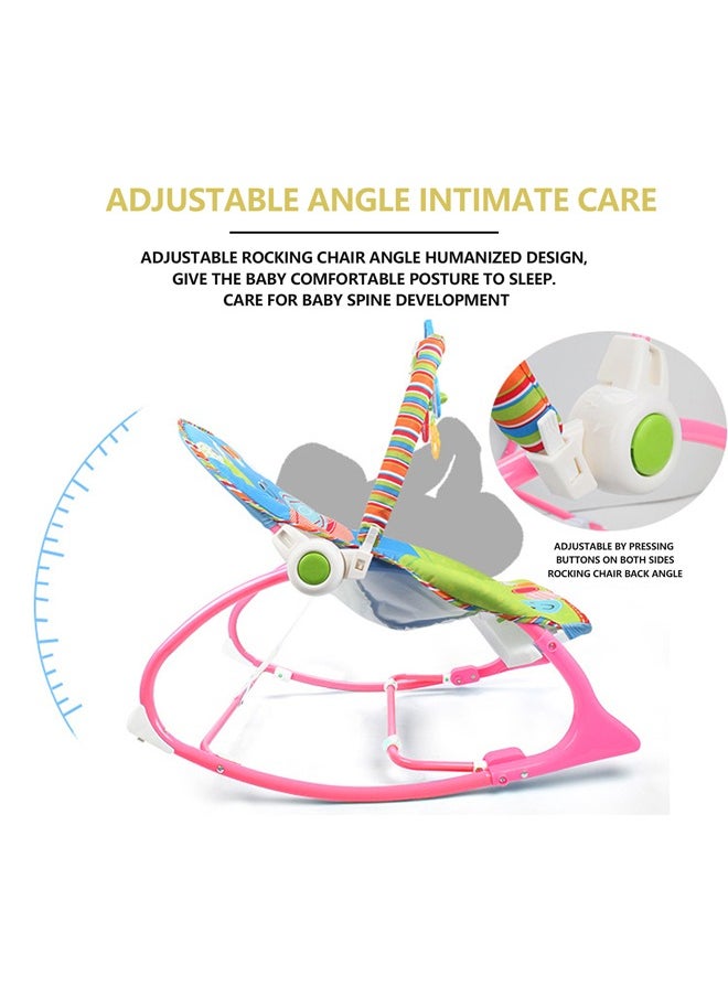 Multifunctional Rocking Chair Sitting and Lying Baby Comfort Chair With Early Education Music