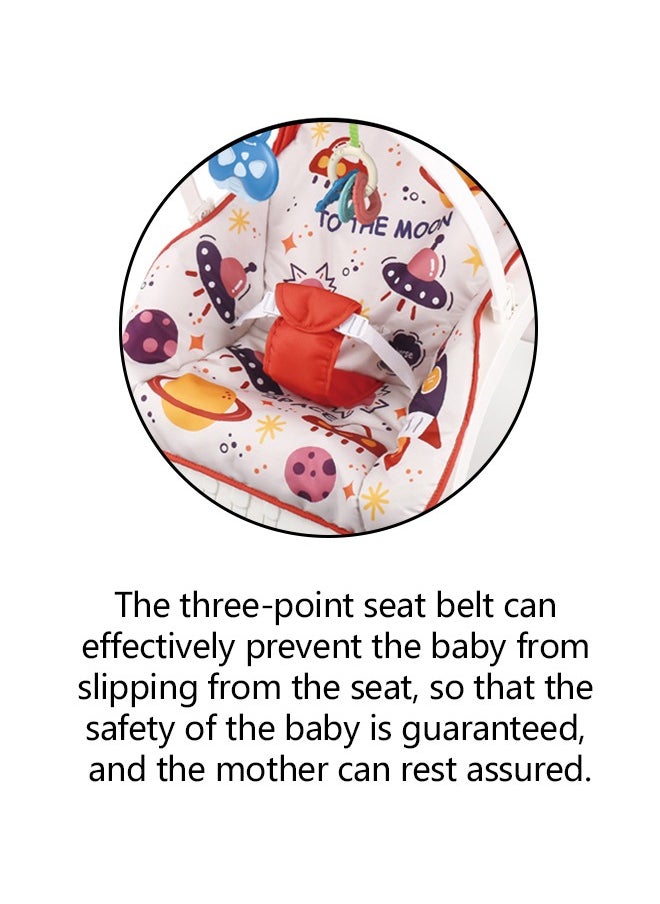 Colorful Baby Rocking Chair With Music And Hanging Toys