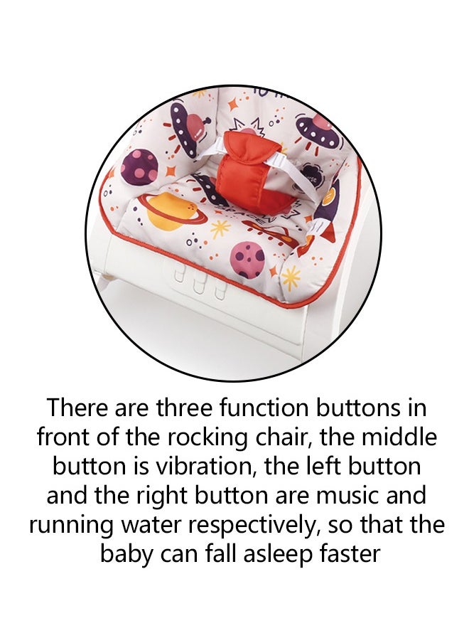 Colorful Baby Rocking Chair With Music And Hanging Toys