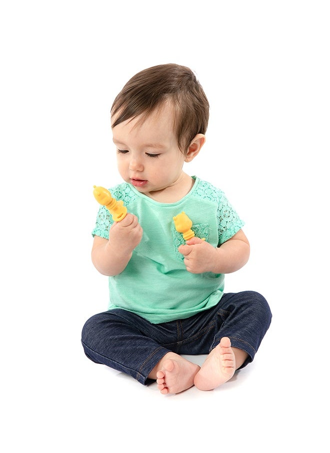 Winnie The Pooh Silicone Chewtensils, Baby Fork And Spoon Set