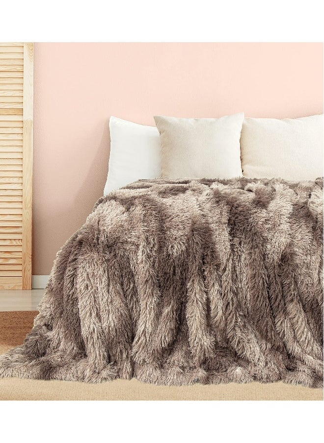 Decorative Extra Soft Faux Fur Throw Blanket 50 x 63
