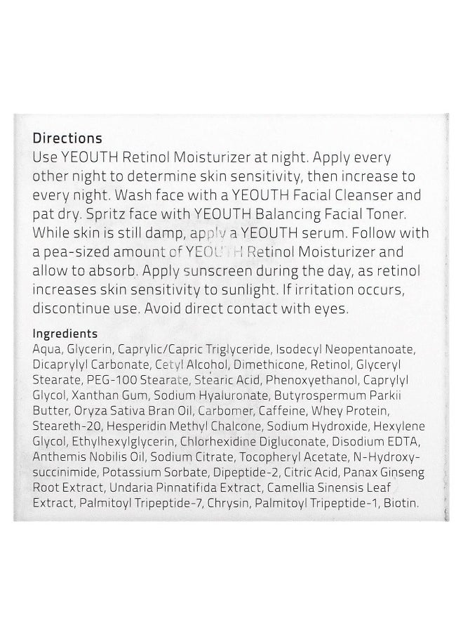 YEOUTH, Retinol Moisturizer, 1 fl oz (30 ml)
