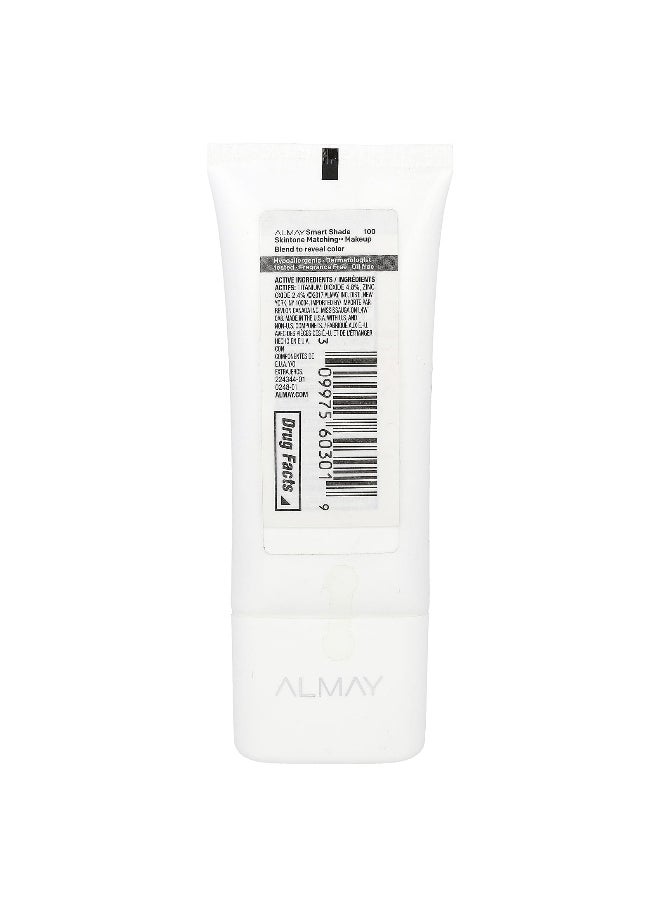 Almay, Smart Shade, Skintone Matching Makeup, SPF 15, 100 My Best Light, 1 fl oz (30 ml)