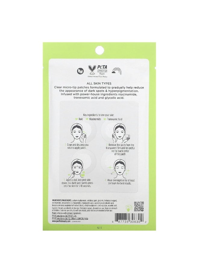 Pacifica, Kale Dissolve, Dark Spot Micropatches, 4 Microneedling Patches