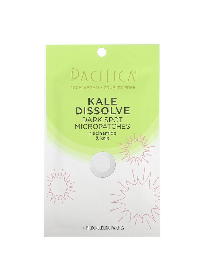 Pacifica, Kale Dissolve, Dark Spot Micropatches, 4 Microneedling Patches