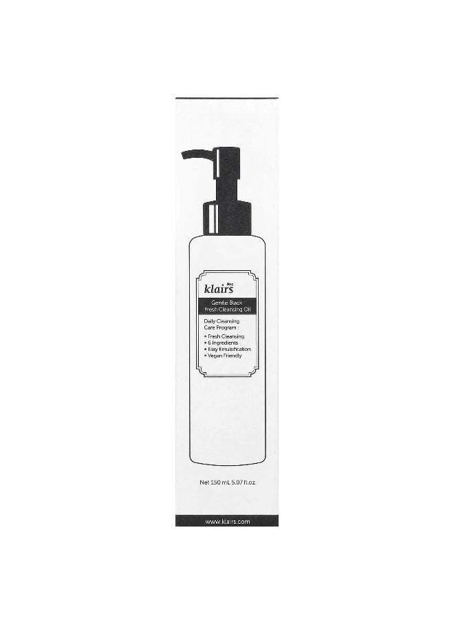Dear, Klairs, Gentle Black Fresh Cleansing Oil, 5.07 fl oz (150 ml)