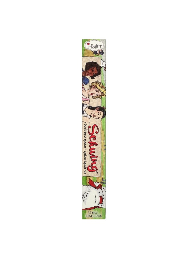 theBalm Cosmetics, Schwing, Liquid Eyeliner, Black, 0.05 fl oz (1.7 ml)