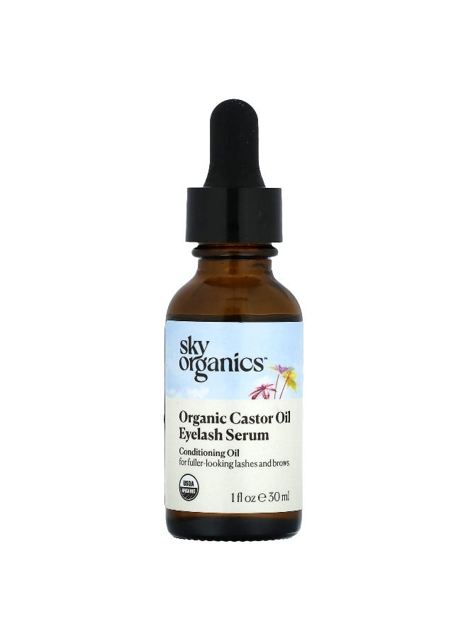 Sky Organics, Organic Castor Oil Eyelash Serum, 1 fl oz (30 ml)