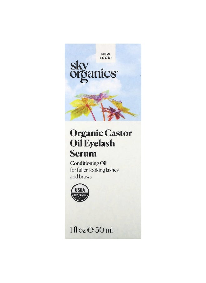 Sky Organics, Organic Castor Oil Eyelash Serum, 1 fl oz (30 ml)