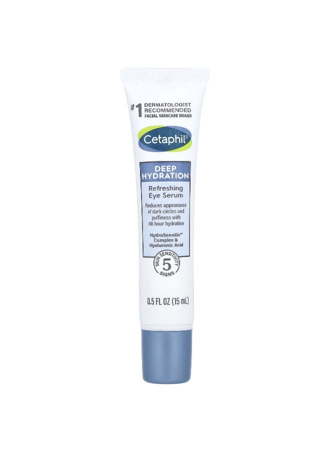 Cetaphil, Deep Hydration, Refreshing Eye Serum, Fragrance Free, 0.5 fl oz (15 ml)