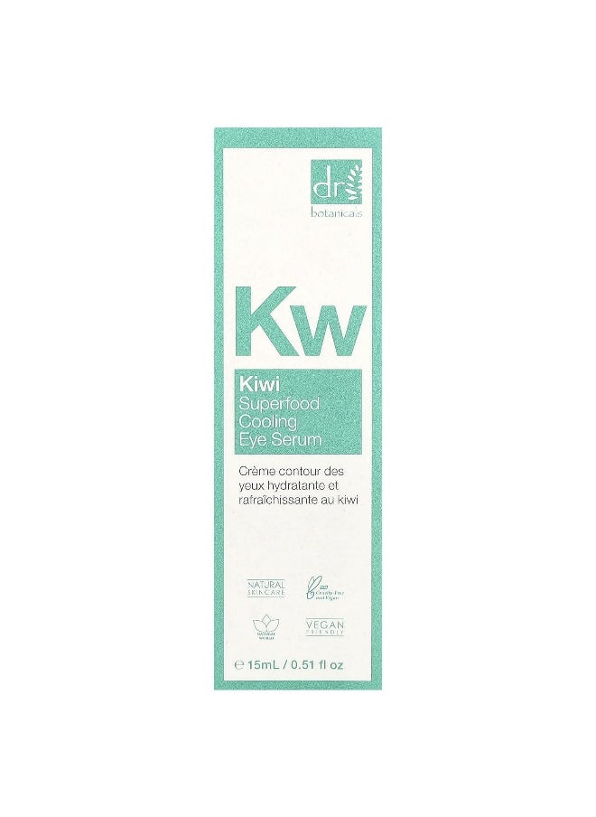 Dr. Botanicals, Superfood Cooling Eye Serum, Kiwi , 0.51 fl oz (15 ml)