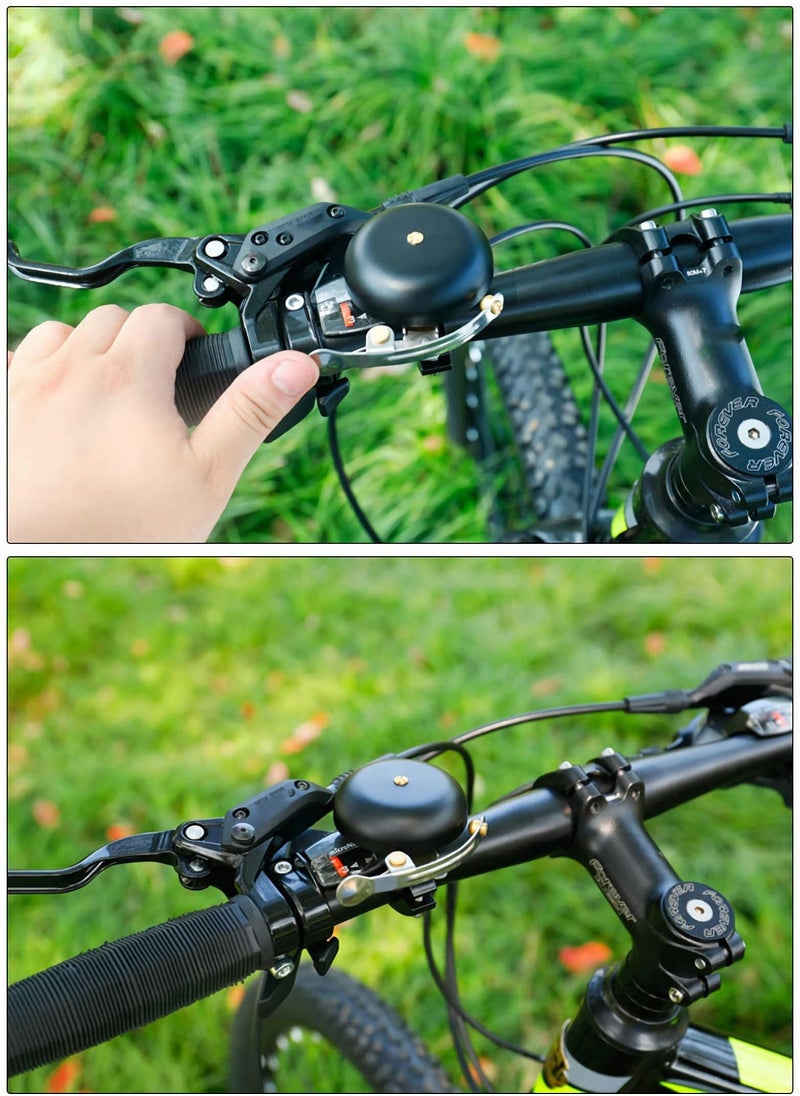 Bicycle Bell Brass Vintage, SYOAI Classic Bicycle Bell with Loud Crisp Clear Sound for Cycle Handlebar Ring Horn Road Mountain Bike Handlebars Adults