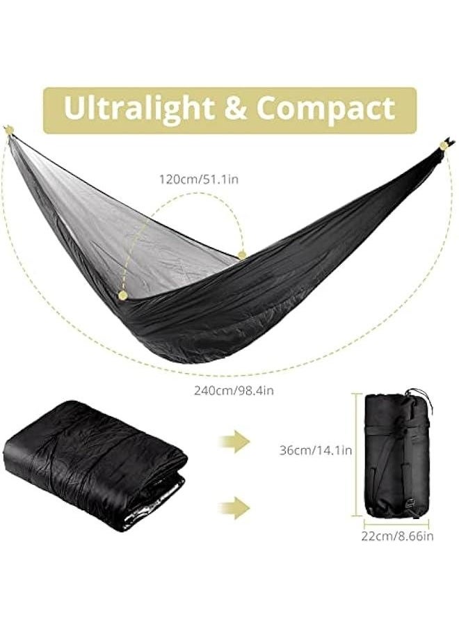 Hammock Underquilt,  Under Quilts for Hammocks Single & Double Hideout Hammock Portable Full Length Lightweight for Outdoor 4 Season Camping Hiking Travel Beach Winter Adventures Backyard