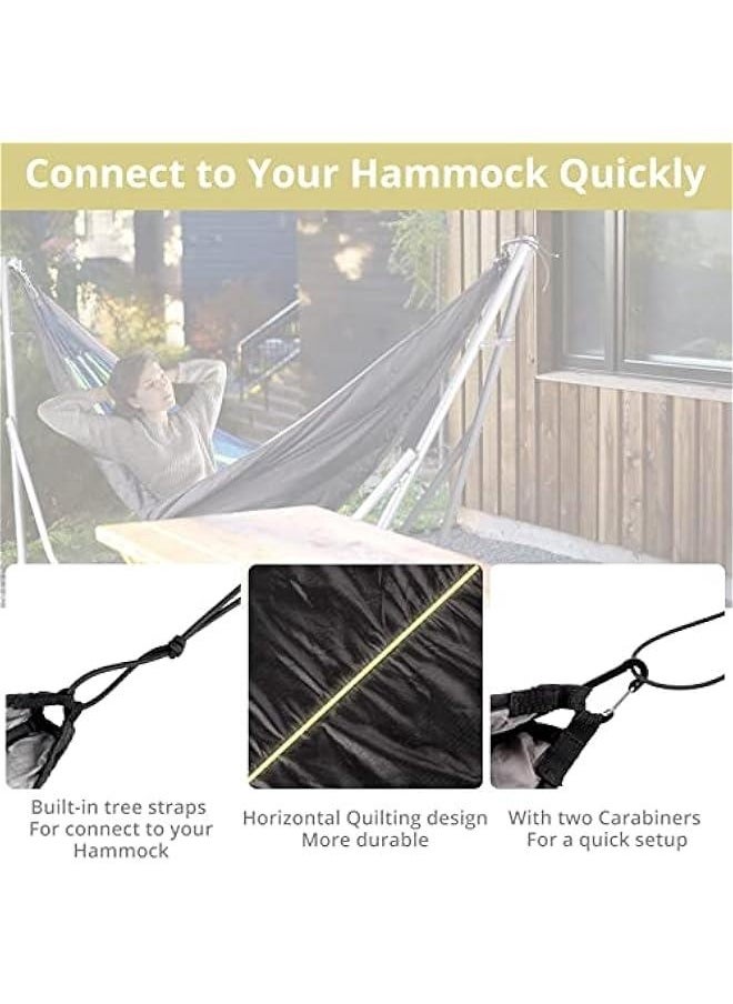 Hammock Underquilt,  Under Quilts for Hammocks Single & Double Hideout Hammock Portable Full Length Lightweight for Outdoor 4 Season Camping Hiking Travel Beach Winter Adventures Backyard
