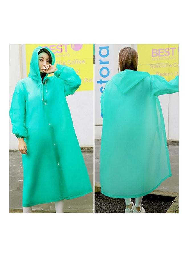 Uni Outdoor Travel Waterproof Hooded Drawstring Raincoat Jacket Rainwear 0.139kg
