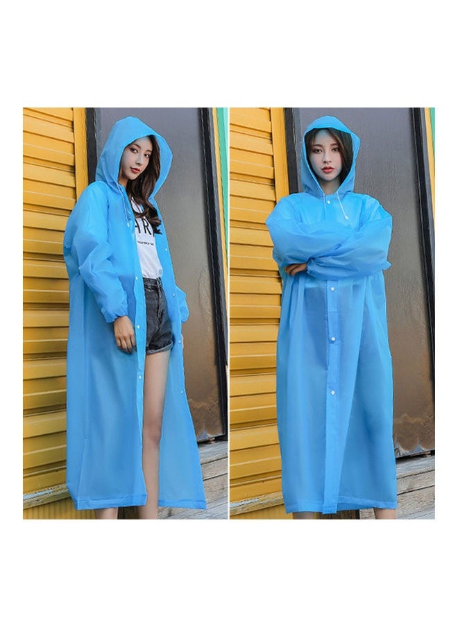 Uni Outdoor Travel Waterproof Hooded Drawstring Raincoat Jacket Rainwear 0.139kg