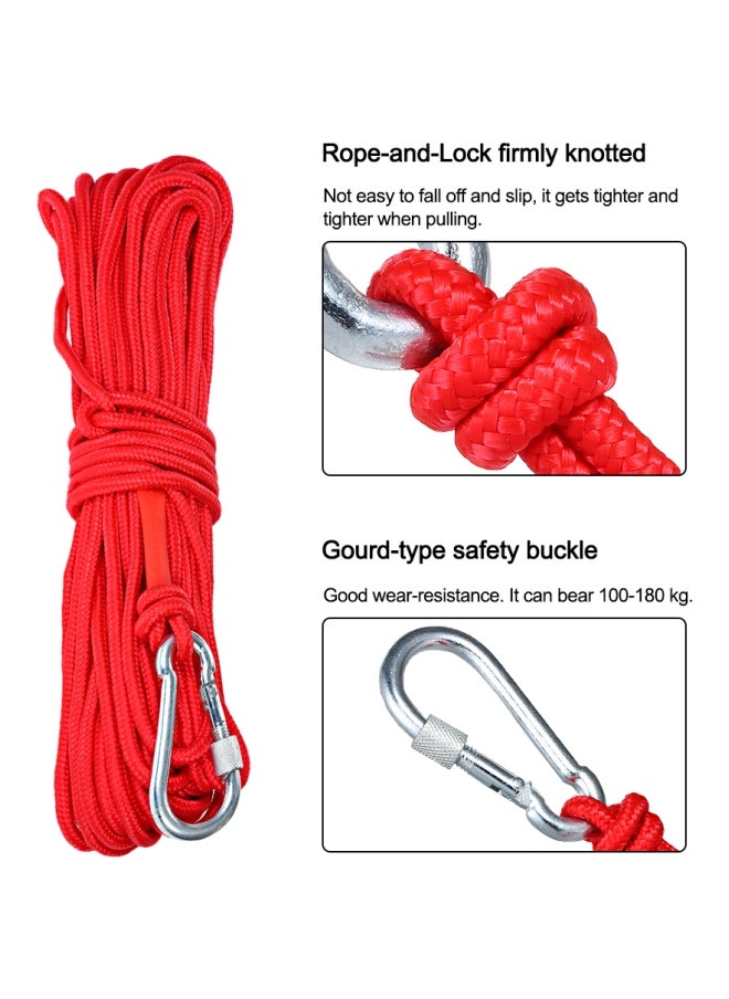 Multi-Functional Nylon Rope With Locking Carabiner 20meter