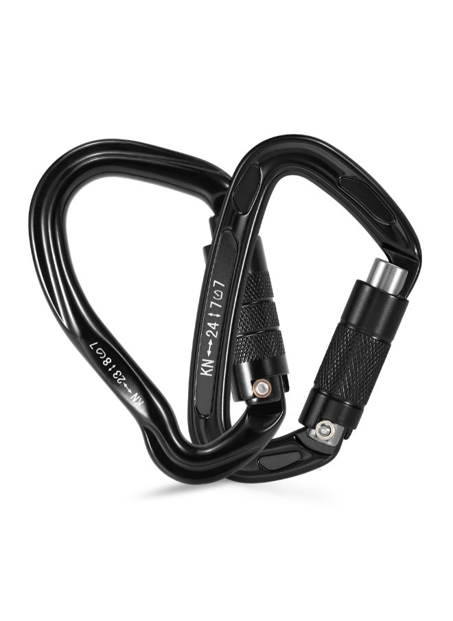 D-Shape Auto Locking Gate Carabiner 11 x 4 x 7cm
