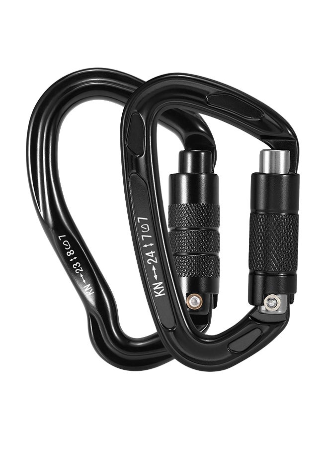 D-Shape Auto Locking Gate Carabiner 11 x 4 x 7cm