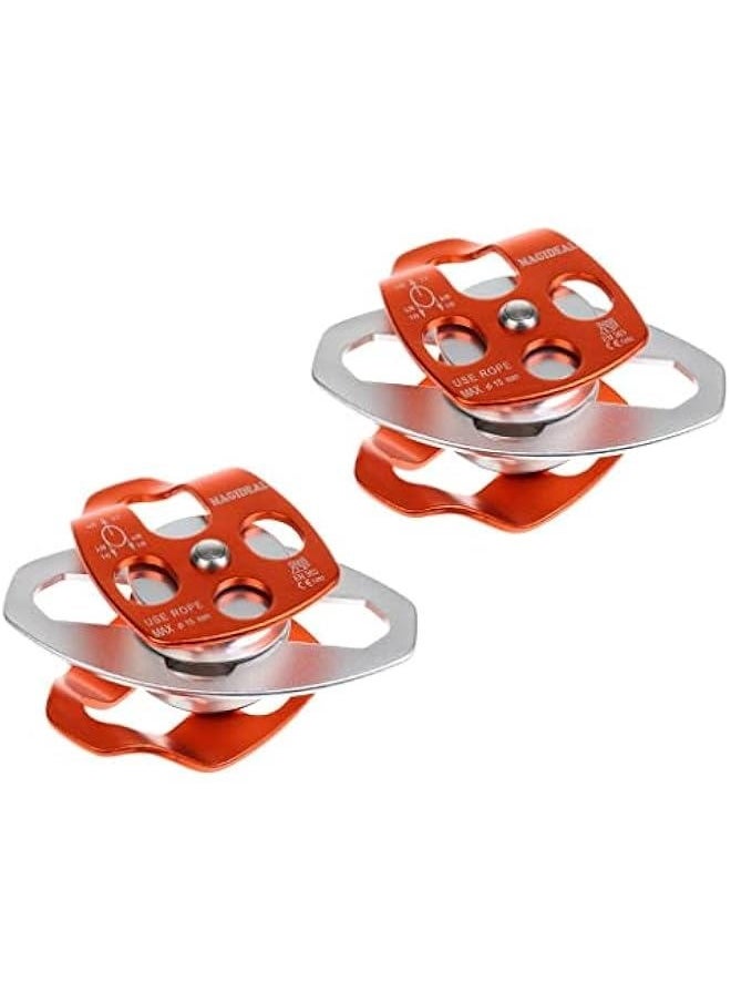 Heavy Duty Double Pulley Set for Climbing and Rigging
