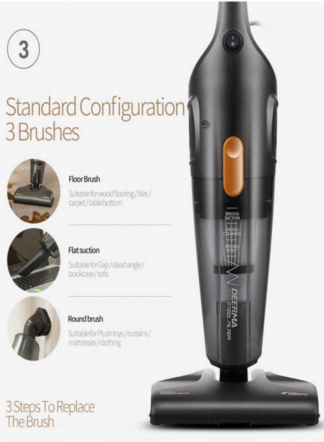 Renewed - Portable Handheld Vacuum Cleaner 600 W DX115C Black/Silver