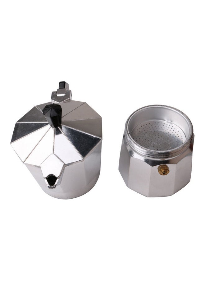 Stove Top Coffee Maker Silver 20.05x14.05x10.3cm