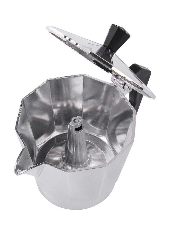Stove Top Coffee Maker Silver 20.05x14.05x10.3cm