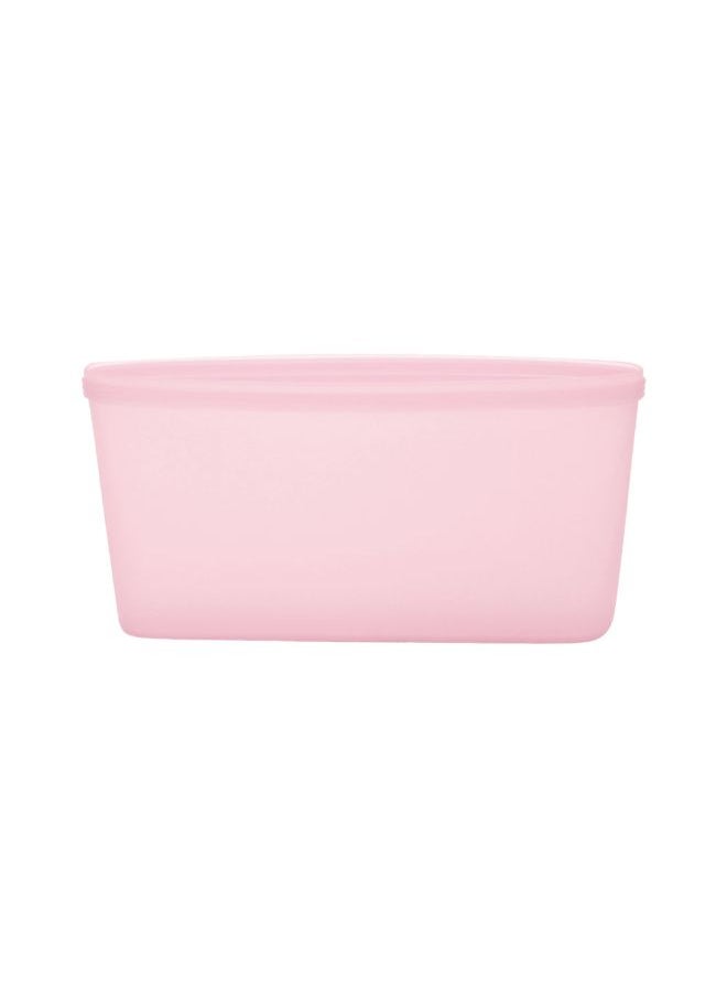 3-Piece Reusable Food Storage Container Set Pink 18 x 8.5 x 17cm