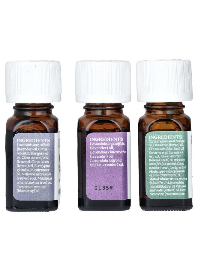 Aura Cacia, Fresh Home, Pure Essential Oil Blends, 3 Bottles, 0.25 fl oz (7.4 ml) Each