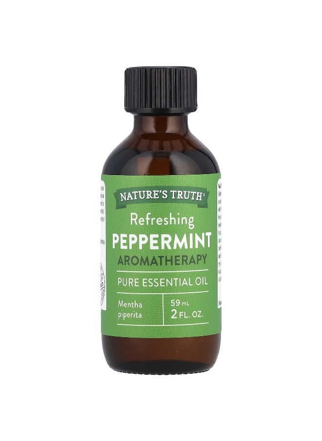Nature's Truth, Pure Essential Oil, Refreshing Peppermint, 2 fl oz (59 ml)