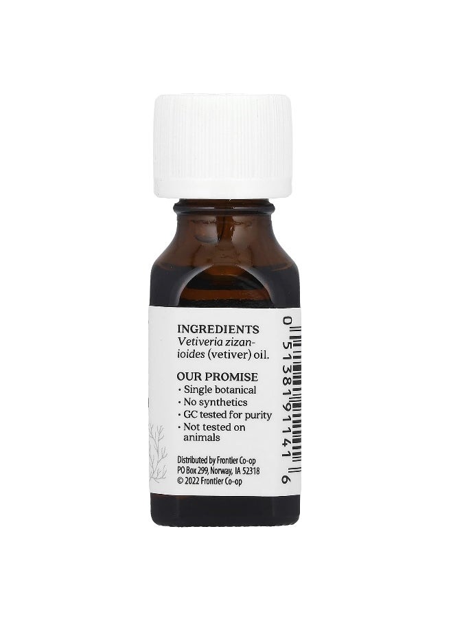 Aura Cacia, Pure Essential Oil, Vetiver, 0.5 fl oz (15 ml)