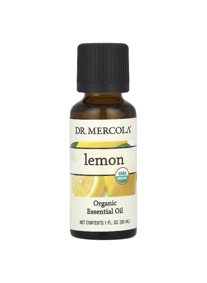 Dr. Mercola, Organic Essential Oil, Lemon, 1 fl oz (30 ml)
