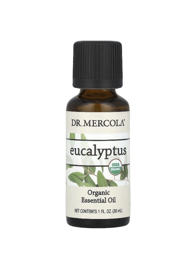 Dr. Mercola, Organic Essential Oil, Eucalyptus, 1 fl oz (30 ml)