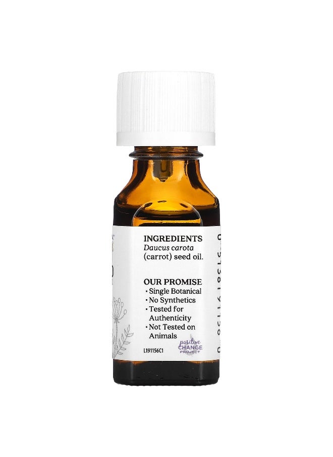 Aura Cacia, Pure Essential Oil, Carrot Seed, 0.5 fl oz (15 ml)
