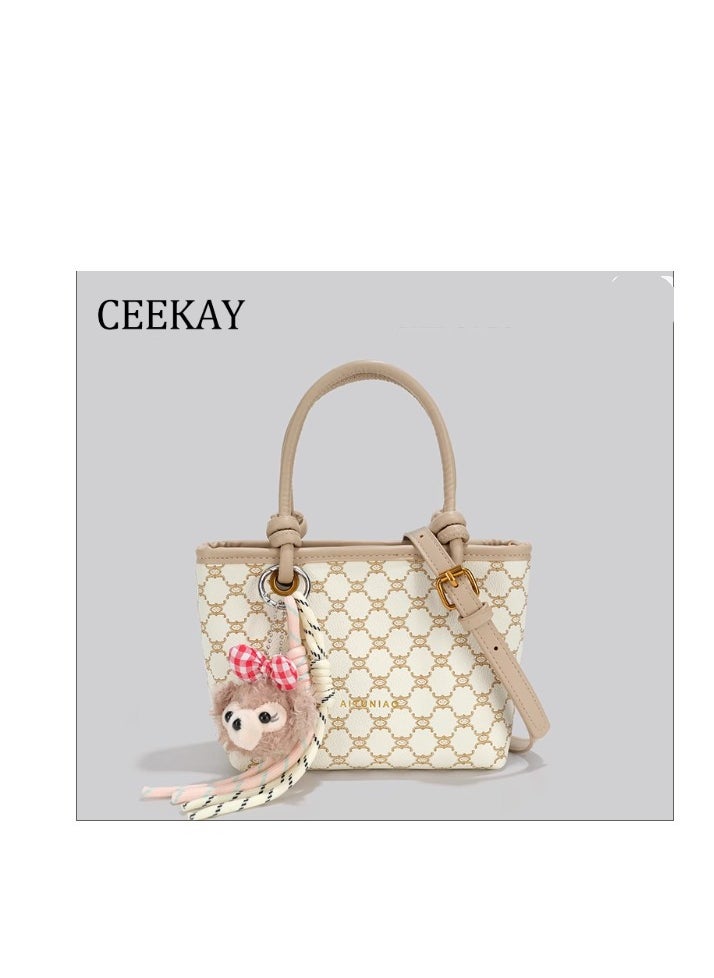 Female High-End Light luxury Niche Retro Small Tote Crossbody Bag