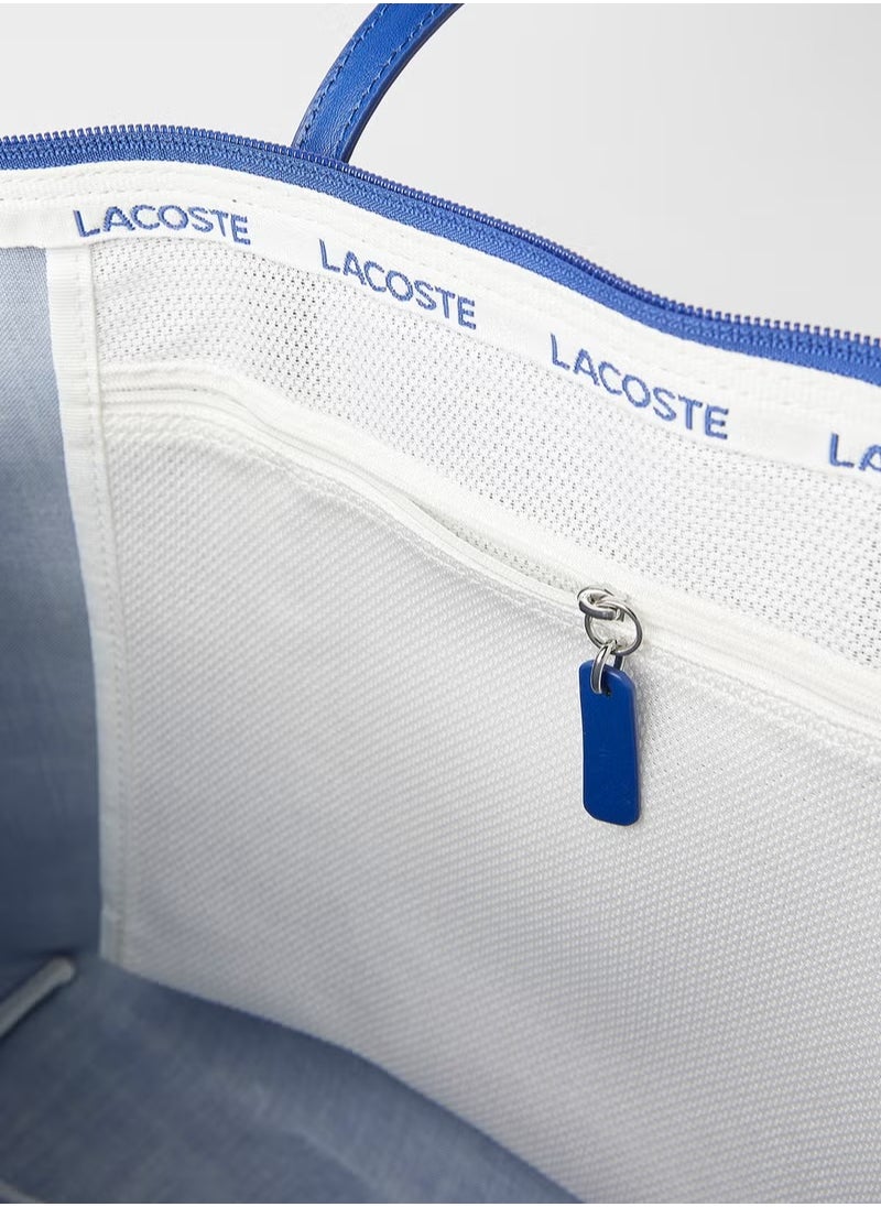 LACOSTE L.12.12 Concept Zip Tote Bag Blue