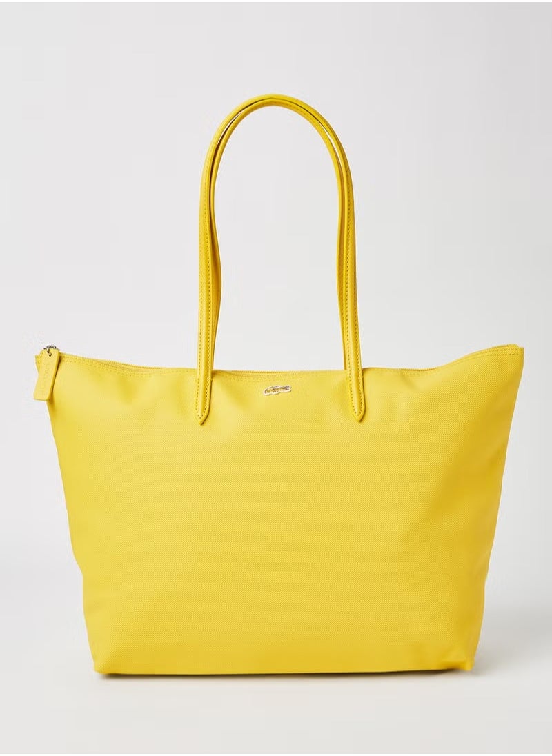 LACOSTE L.12.12 Concept Zip Tote Bag Yellow