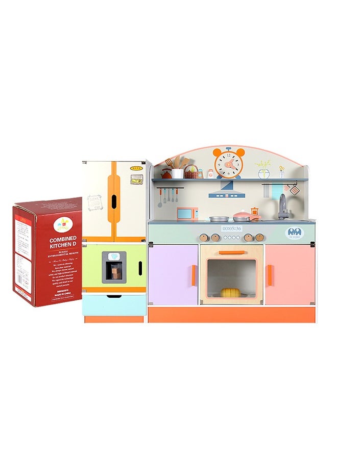 Fun And Colorful Children'S Simulation Kitchen Toy Set, Open The Baby'S Cooking World