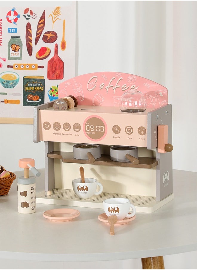Mengqu Wooden Children'S Coffee Machine Toys To Create A Unique Coffee World