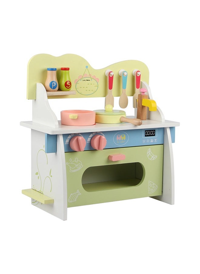 Colorful Wooden Mini Kitchen Toys For Children, Start A Fun Cooking Play Trip
