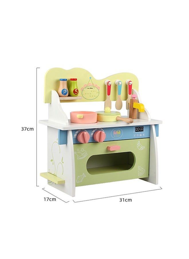 Colorful Wooden Mini Kitchen Toys For Children, Start A Fun Cooking Play Trip