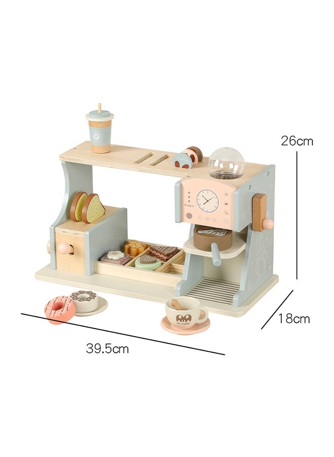 Dream Wooden Children'S Coffee And Dessert Station Toys, Open The Sweet Play Time