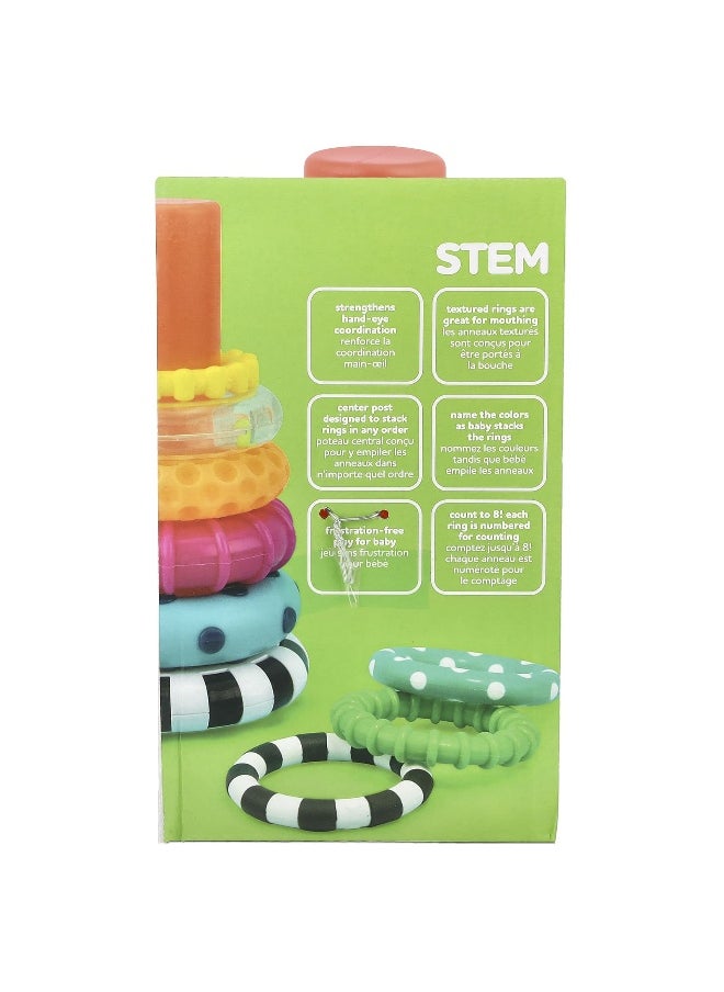 Sassy, Stack of Circles™, Ring Stacker, 6 Months+,  10 Piece Set