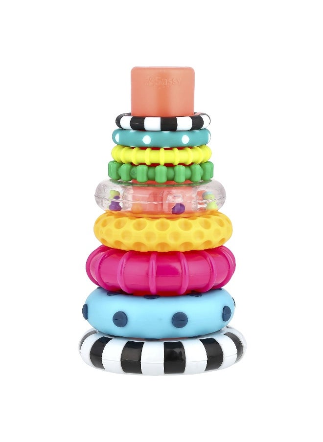 Sassy, Stack of Circles™, Ring Stacker, 6 Months+,  10 Piece Set