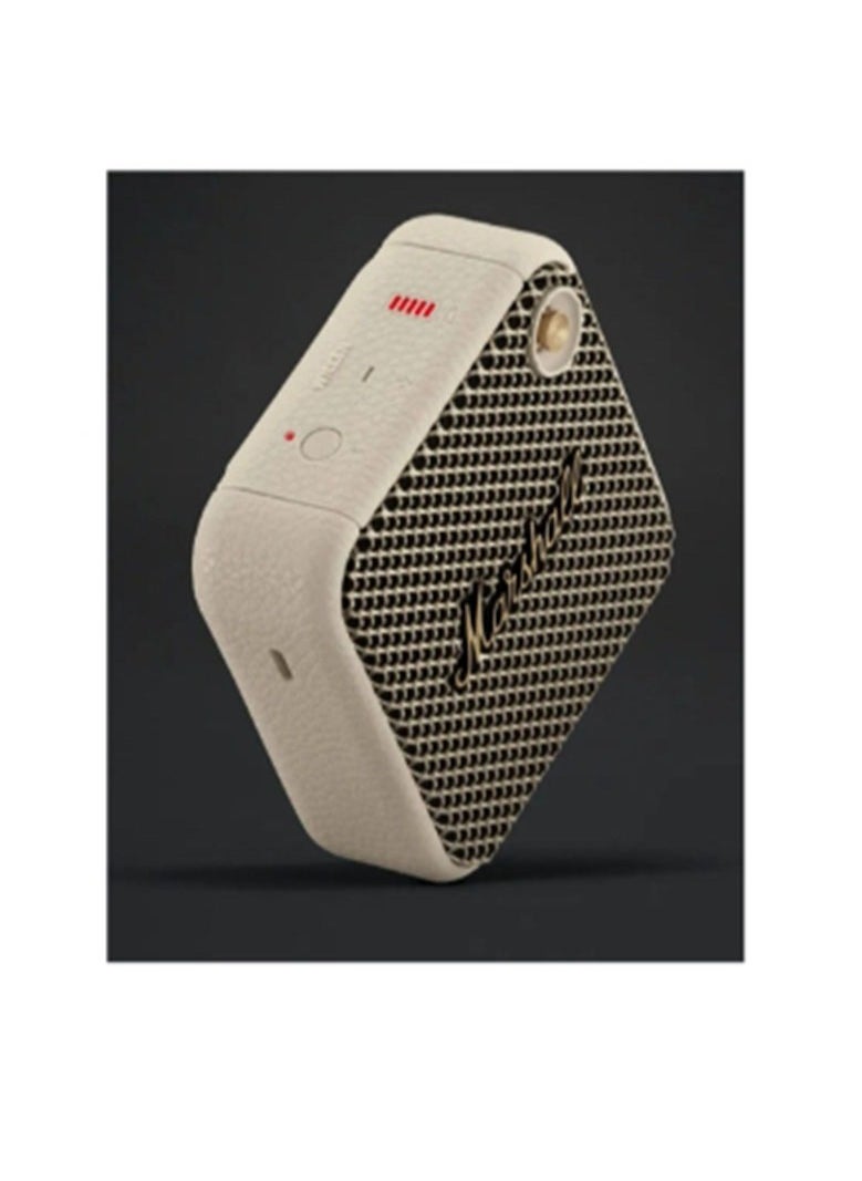 Willen Bluetooth Speaker, Wireless, 15+ Hours Playtime, Water-Resistent, Quick Charge, Stackable - Cream