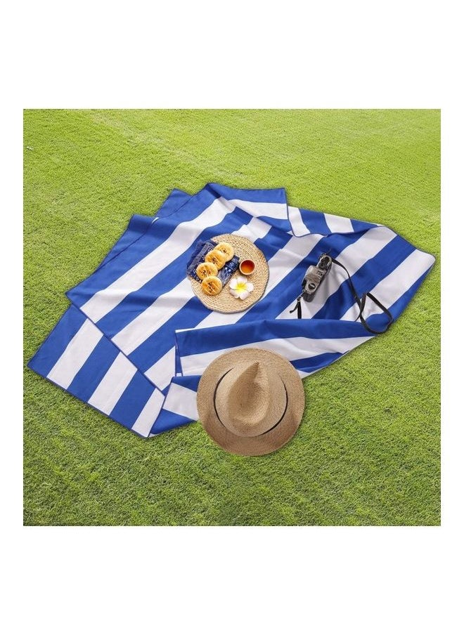 Microfiber Quick-Drying Towel Blue/White 90x170cm